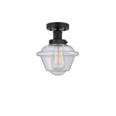 Oxford - 1 Light Semi-Flush Mount In Industrial Style-8.25 Inches Tall and 6.5 Inches Wide