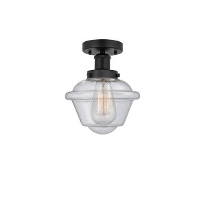Oxford - 1 Light Semi-Flush Mount In Industrial Style-8.25 Inches Tall and 6.5 Inches Wide - 1 of 1