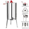 VINGLI 3 Frames Manual Honey Extractor Separator, Food Grade Stainless Steel Honeycomb Spinner Drum Crank With Adjustable Height Stands - 4 of 4