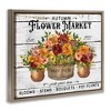 Stupell Industries Autumn Flower Market Floating Frame Canvas Art - 2 of 4