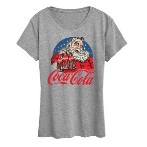 Women's - Coca-Cola - Santa Coke Bottles Short Sleeve Graphic T-Shirt - 1 of 4