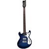 Danelectro 66BT Semi-Hollow Baritone Electric Guitar Transparent Blue - 3 of 4