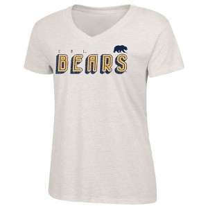 NCAA California Golden Bears Women's Oatmeal V-Neck T-Shirt - 1 of 3
