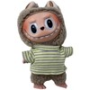 Doll Clothes Superstore Happy Bear Vibes! 3-Piece Overall Set with Shirt & Visor for 17.5 cm Labubu Dolls - 4 of 4
