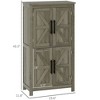 Resenkos Bathroom Floor Cabinet, Bathroom Cabinet, Floor Cabinet for Bathroom, Living Room, Entryway, Kitchen, - 3 of 4