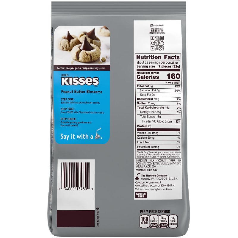 Hershey&#39;s Kisses Milk Chocolate Candy - 35.8oz, 4 of 8