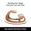 VEVOR Ergonomic Kneeling Chair, Heavy Duty Better Posture Kneeling Stool Office Chair, for Body Shaping Relieveing Stress Meditation, Brown - 4 of 4