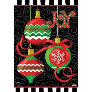 Joy Ornaments Christmas Garden Flag 18" x 12.5" Briarwood Lane - 1 of 4