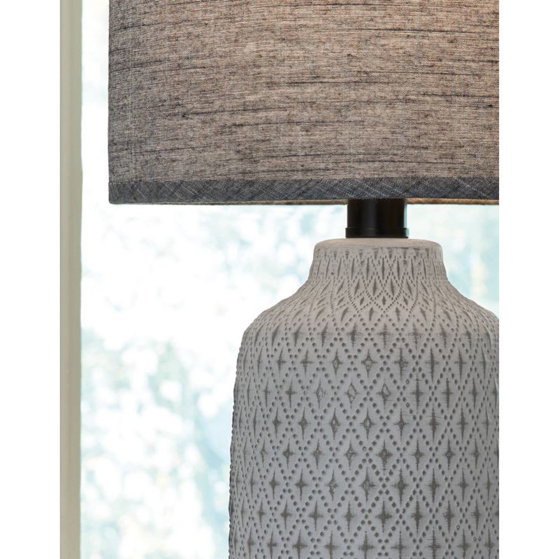 Donnford Ceramic Table Lamp Gray - Signature Design by Ashley, 3 of 4