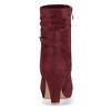 Allegra K Women's Round Toe Ankle Zip Platform High Heel Mid Calf Boots - 4 of 4