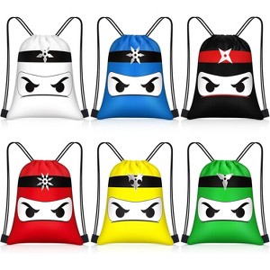 Sport Drawstring Bags Bulk, Waterproof Backpacks for Team Sports, Beach, Party Favors & Gym Use, Multi-Pack - 1 of 4