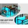 Finnhomy 43.3” Dining Table Set for 4 with LED Lights & USB-C Outlet, Modern Kitchen Table with Bench & 2 Chairs - 2 of 4