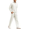 COOFANDY Men's Tracksuit 2 Piece Relaxed Fit Half-zip Sweatsuits Athletic Running Jogging Suit Sets - 4 of 4