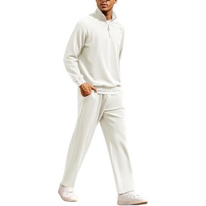 COOFANDY Men's Tracksuit 2 Piece Relaxed Fit Half-zip Sweatsuits Athletic Running Jogging Suit Sets - 1 of 4