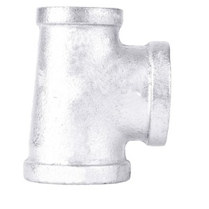 1 in. x 3/4 in. x 1 in. Galvanized Reducing Tee - 1 of 4