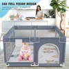 Baby Playpen , Large Indoor and Outdoor Play Yards, 360° Visibility , for Toddler - 2 of 4