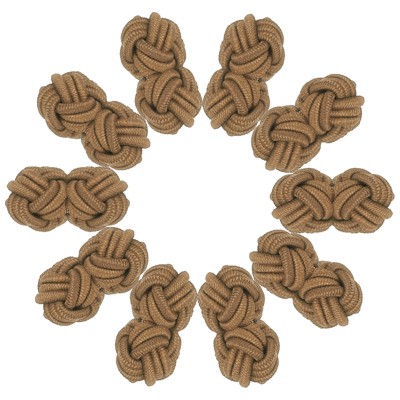 Unique Bargains Elastic Fabric Silk Knot Cufflink for Men
