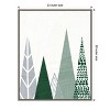 Amanti Art Geometric Forest III Green Gray by Michael Mullan Canvas Wall Art Print Framed 23-in. x 28-in. - 4 of 4