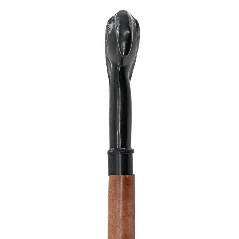 Poe's Mystic Raven Solid Hardwood Walking Stick, 3 of 8
