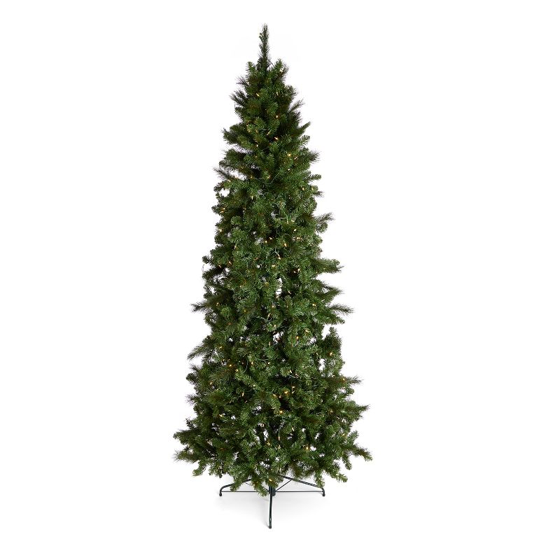 Home Heritage 9' Artificial Cascade Pine Christmas Tree w/ Color Lights (2 Pack), 4 of 7