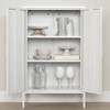 Eddison 2 Door Storage Cabinet Pure White - South Shore: Contemporary Metal Unit with Adjustable Shelves - 3 of 4