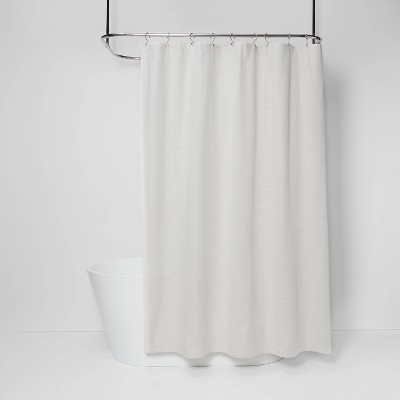 Subtle Striped Textured Shower Curtain Off-White - Threshold&#8482;