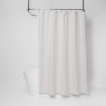 Subtle Striped Textured Shower Curtain Off-White - Threshold™