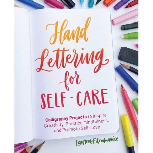 Daily mindful lettering book: Hand lettering for stress relief and
