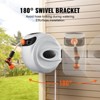 VEVOR Retractable Hose Reel, 65 ft x 5/8 inch, 180° Swivel Bracket Wall-Mounted, Garden Water Hose Reel with 9-Pattern Nozzle, Automatic Rewind - 4 of 4