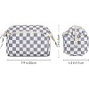 Narwey Checkered Makeup Bag with Wide-open Make up Bag for Women Girls - 3 of 4