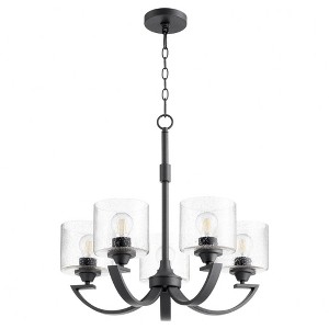 Quorum Lighting Dakota 5-Light Chandelier, Noir Finish, 24 Width, 23 Height - 1 of 1
