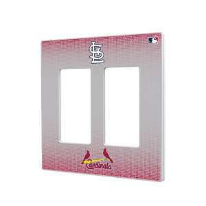 MLB National League Teams Linen Hidden-Screw Light Switch Plate for Double Rocker - 1 of 4
