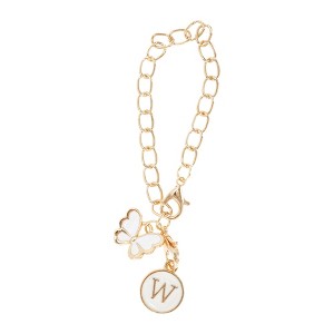 Unique Bargains Butterfly Heart Cup Chain Charm Water Cup Pendant 1 Pc - 1 of 4