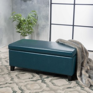 Modern Storage Ottoman Fabric for bedroom living room-Christopher Knight Home - 1 of 4