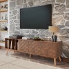 VYNXARIA 70" Mid-Century Modern TV Stand,Media Console Table for TVs up to 80in, Entertainment Center with 5 Solid Wood Legs for Living Room, Bedroom - 3 of 4
