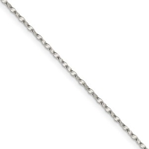 Black Bow Jewelry 1.75mm Sterling Silver Fancy Flat Anchor Link Chain Necklace - 1 of 4