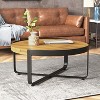 Christopher Knight Home Corona Outdoor 31.5" Acacia Wood and Iron Coffee Table - 2 of 4