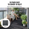 VEVOR Interlocking Deck Tiles, 10 Pack,12"x12" 10 sq. ft Plastic Waterproof Outdoor Flooring All Weather Use, Patio Floor Decking Covering Tiles - 3 of 4