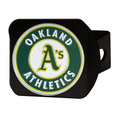 MLB Oakland Athletics Metal Emblem Hitch Cover - Black