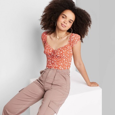 Womens Orange Tops : Target