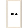 PosterPalooza | 18x36 Wide Barnwood Picture Frame, UV Acrylic, 6 Finishes - Grey, Brown, White, and Black - 2 of 4