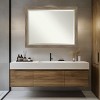 Amanti Art Driftwood Tan Beveled Wood Framed Bathroom Vanity Wall Mirror - 4 of 4