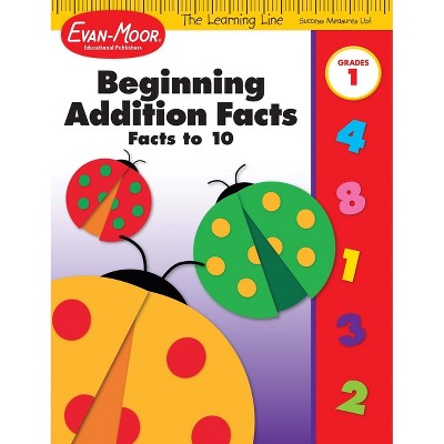 Learning Line: Beginning Addition - Facts to 10, Grade 1 Workbook - by  Evan-Moor Educational Publishers (Paperback)