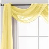 Home Mart Goods Gold Sheer Window Scarf Valance Topper Draping Extra Long - 37" x 216" - 4 of 4