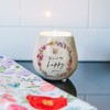 Pavilion Gift Company - Happy - 8 oz - 100% Soy Wax Candle Scent: Tranquility - Flame Candles - 2 of 4