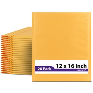 Fosmon #6 Kraft Bubble Mailer 12 x 16 inches, Padded Shipping Envelopes for Book, Magazine, Documents - 1 of 4