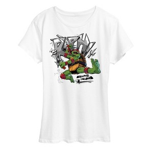 Women's - Teenage Mutant Ninja Turtles - Raphael Going In Loud Short Sleeve Graphic T-Shirt - 1 of 4