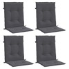 vidaXL Garden Lowback Chair Cushions 4 pcs Anthracite 39.4"x19.7"x1.2" Oxford Fabric - 3 of 4