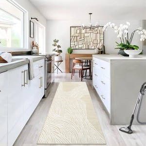 Washable Striped Runner Rug - Non-Slip Multi-Color Hallway Rug for Kitchen, Laundry Room or Entryway - 1 of 4