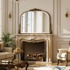 BEAUTYPEAK Arched Vintage Baroque Bathroom Vanity Mirrors - 3 of 4
